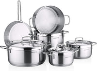 KORKMAZ ALFA PLUS COUSCOUS 10 PCS COOKWARE SET