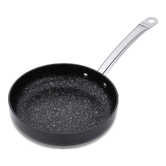 Korkmaz Proline Nero Frypan 24X4.7 CM/1.5 L | Granite Coated Non-Stick Frying Pan | Inductions Compatible Fry Pan | Black - KA2832