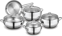 KORKMAZ TOMBIK 9 PCS. COOKWARE SET