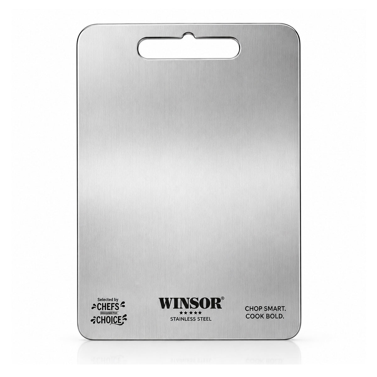 Winsor Stainless Steel Chopping Board | Premium Scratch & Rust Resistance Surface | Easy To Clean | 1.00 MM Thickness | WR80839
