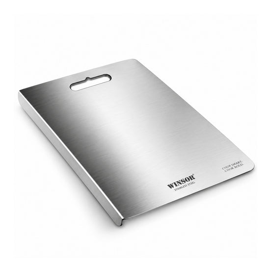 Winsor Stainless Steel Chopping Board | Premium Scratch & Rust Resistance Surface | Easy To Clean | 1.00 MM Thickness| WR80840