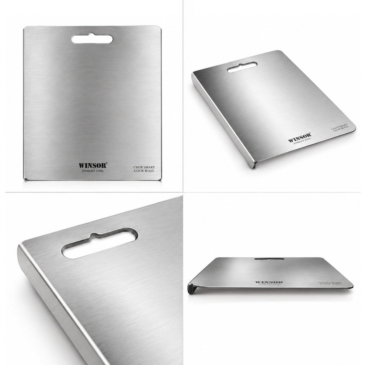 Winsor Stainless Steel Chopping Board | Premium Scratch & Rust Resistance Surface | Easy To Clean | 1.00 MM Thickness| WR80840