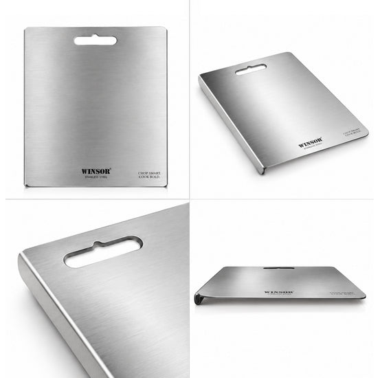 Winsor Stainless Steel Chopping Board | Premium Scratch & Rust Resistance Surface | Easy To Clean | 1.00 MM Thickness| WR80840