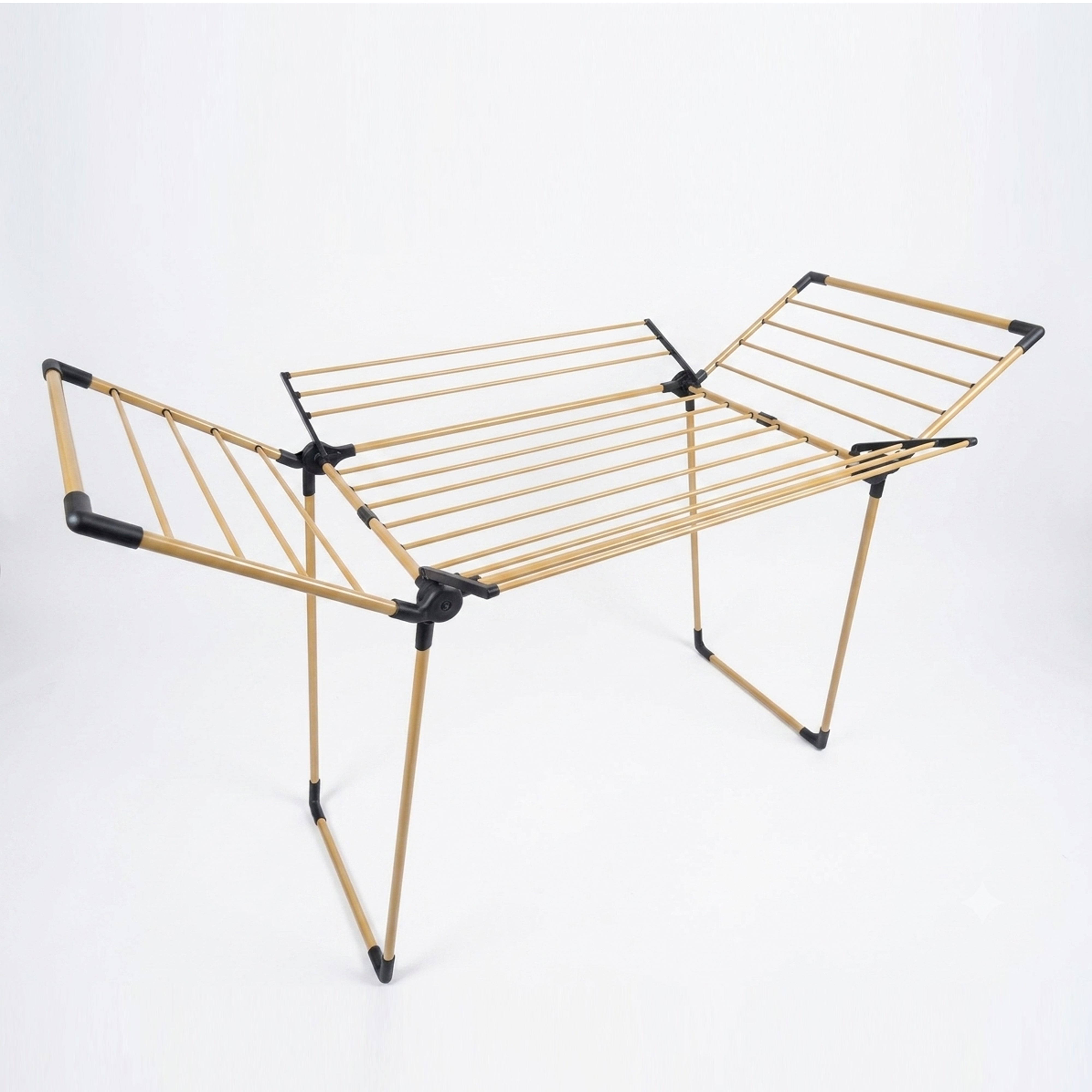 Winsor 21M Gold Clothes Drying Foldable Stand – Heavy Duty Iron Tubes with Rust Proof Powder Coating Laundry Dryer - WR80846 (Golden Edition)