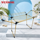 Winsor 21M Gold Clothes Drying Foldable Stand – Heavy Duty Iron Tubes with Rust Proof Powder Coating Laundry Dryer - WR80846 (Golden Edition)