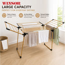 Winsor 21M Gold Clothes Drying Foldable Stand – Heavy Duty Iron Tubes with Rust Proof Powder Coating Laundry Dryer - WR80846 (Golden Edition)