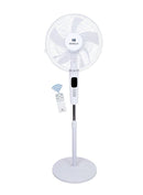 Havells Rigo Pedestal Stand Fan with Remote White 400Mm | 3 Speed Levels & Adjustable Height | 5AS Blade with 1 Hours Timer