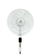 Havells Rigo Pedestal Stand Fan with Remote White 400Mm | 3 Speed Levels & Adjustable Height | 5AS Blade with 1 Hours Timer