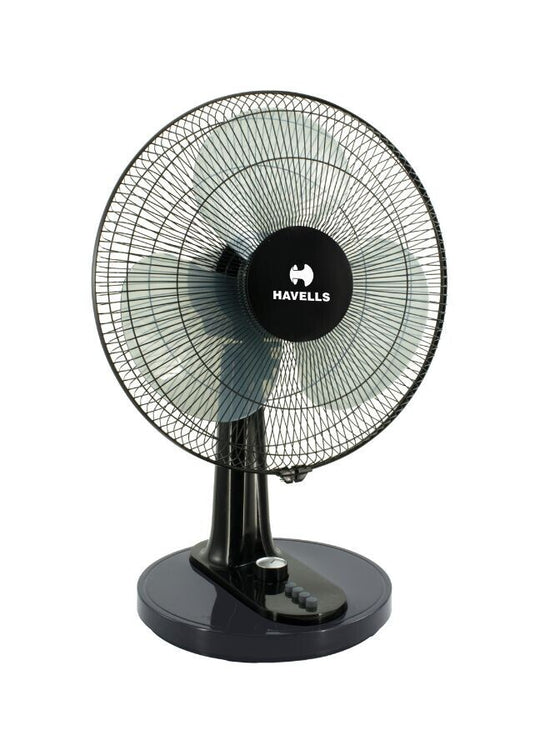 Havells Rigo Table Fan White 400Mm | 3 Speed Settings with Wide Oscillation with Stable Base |  Ideal for Desk Fan, Home or Office Use