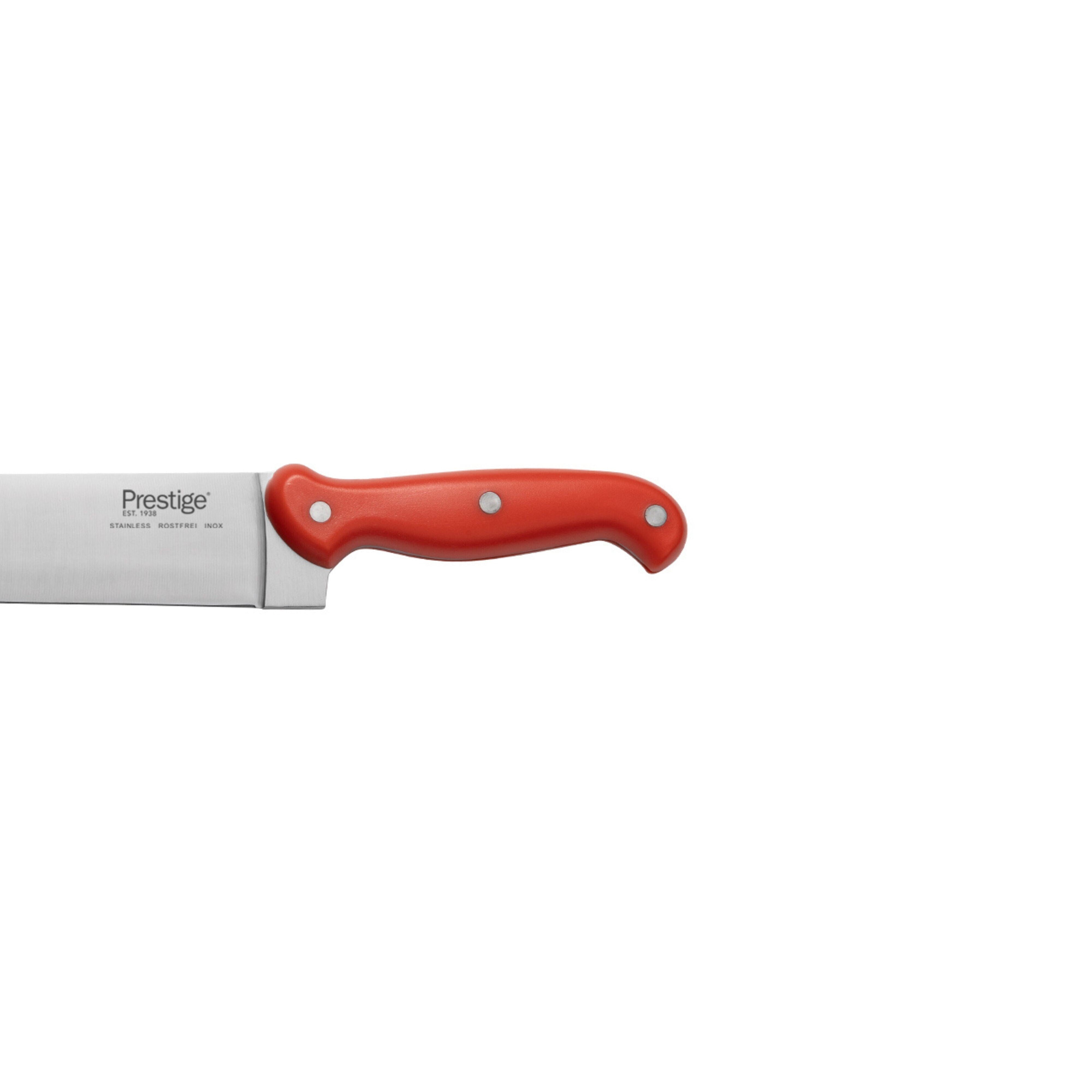 Prestige Professional Butcher Knife 10 inch - Red | Carving Slicing Meat Knife | PR49349