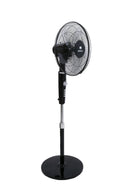 Havells Rigo Pedestal Stand Fan Black 400Mm | 3 Speed Levels & Adjustable Height | 5AS Blade with 1 Hours Timer