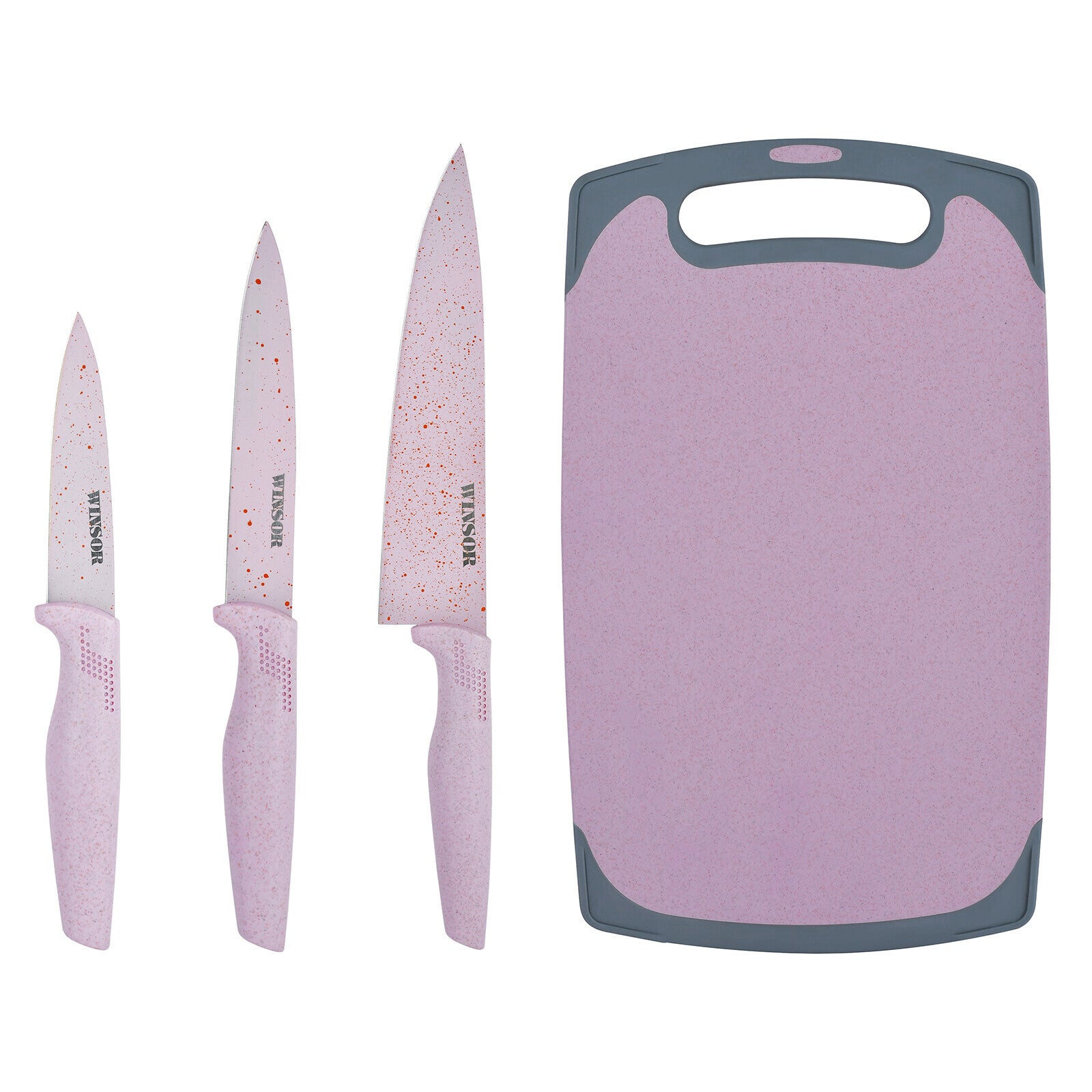 Winsor Cutting Board Knife Set Assorted Colors | WR093