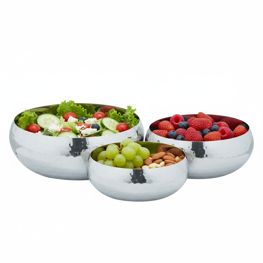 Winsor Multifunction Belgium Bowls 3 pcs Set | Mixing Bowls for Kitchen | Sturdy Pasta Bowl Set - WR80834