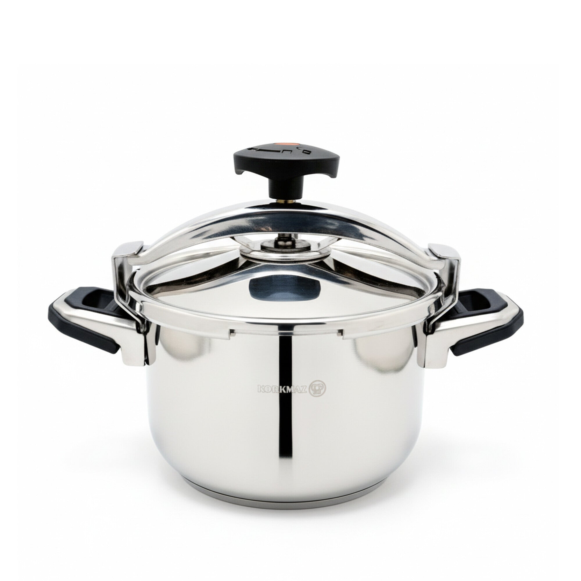 Korkmaz Pressa  Stainless Steel Pressure Cooker 7L | Aluminium Capsul Base Turkish Pressure Cooker with Heavy Lid |  Induction Base Cooker