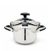 Korkmaz Pressa Stainless Steel Pressure Cooker 5L | Aluminium Capsul Base Turkish Pressure Cooker with Heavy Lid | Induction Base Cooker