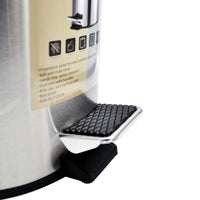 Winsor Stainless Steel Pedal Dustbin with Removable Inner Bucket - Trash Can Round Shape Dustbin for Bathroom, Home, Kitchen, washrooms, Room and Office 8.0 ltr
