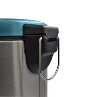 Winsor Stainless Steel Pedal Dustbin with Removable Inner Bucket - Trash Can Round Shape Dustbin for Bathroom, Home, Kitchen, washrooms, Room and Office 8.0 ltr