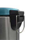 Winsor Stainless Steel Pedal Dustbin with Removable Inner Bucket - Trash Can Round Shape Dustbin for Bathroom, Home, Kitchen, washrooms, Room and Office 5.0 ltr