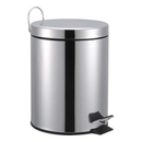 Winsor Stainless Steel Pedal Dustbin with Removable Inner Bucket - Trash Can Round Shape Dustbin for Bathroom, Home, Kitchen, washrooms, Room and Office 8.0 ltr