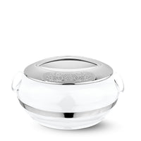 Asian Majestic Gold Casserole Dlx 1500 Ml-White | Super PU Insulation Hot Pot with Stainless Steel Inner Casing | Dishwasher Safe | Serving Dishes with Lids | Hot Food Storage Container & Warmers