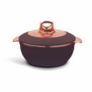 Asian Globus  Casserole Dlx 1200 Ml - Maroon | Super PU Insulation Hot Pot with Stainless Steel Inner Casing | Dishwasher Safe | Serving Dishes with Lids | Hot Food Storage Container & Warmers