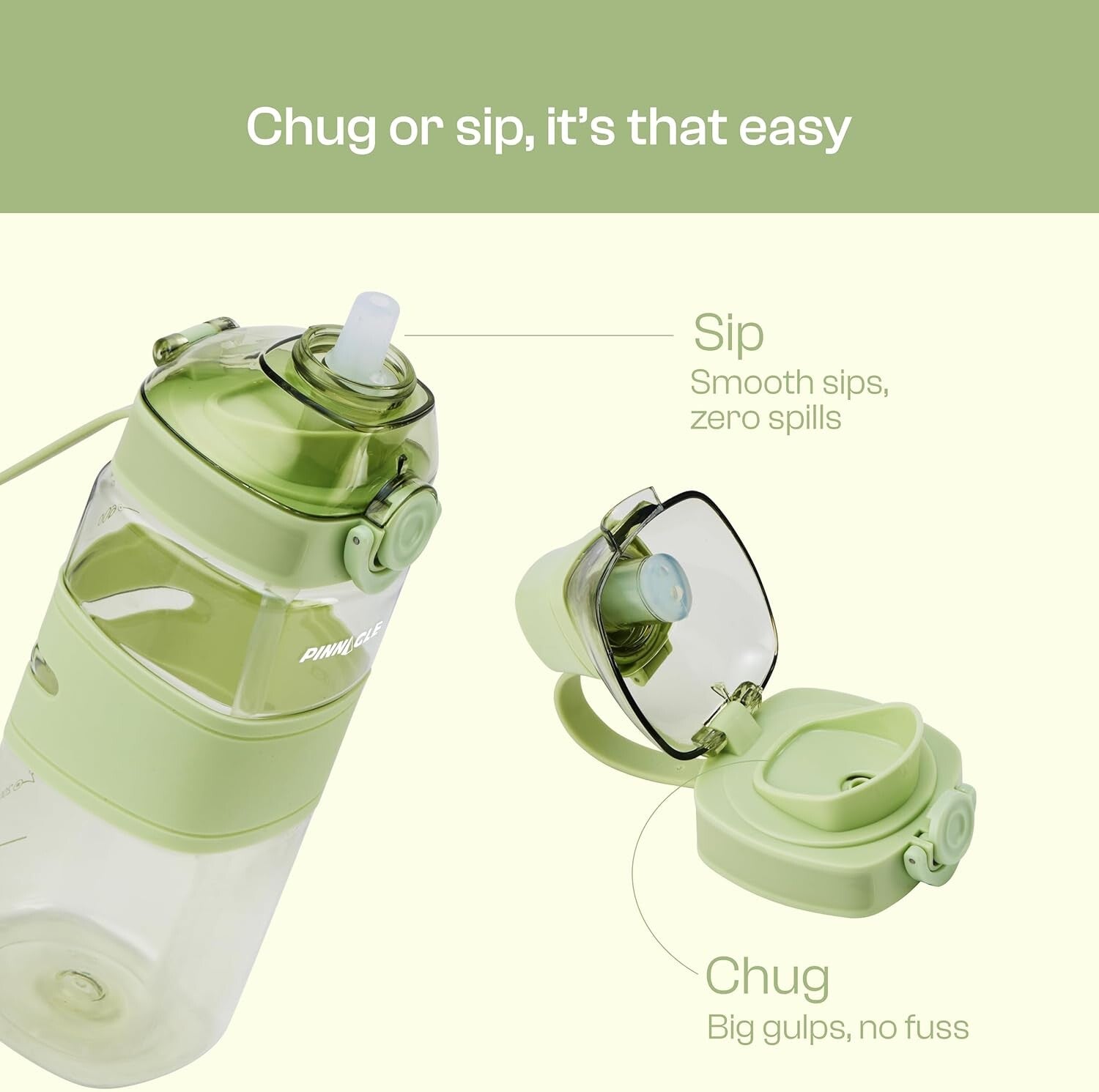 Pinnacle Piccolo Hydration Bottle (750ML, Green) | WPHY G-1028