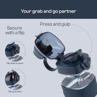 Pinnacle Piccolo Hydration Bottle (1 L, Navy Blue) | WPHY B-1030