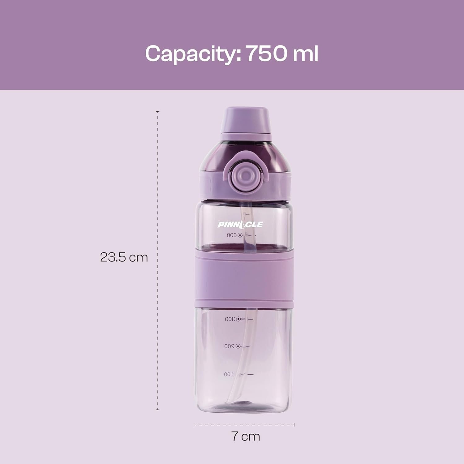 Pinnacle Piccolo Hydration Bottle (750ML, Lavender) | WPHY L-1029