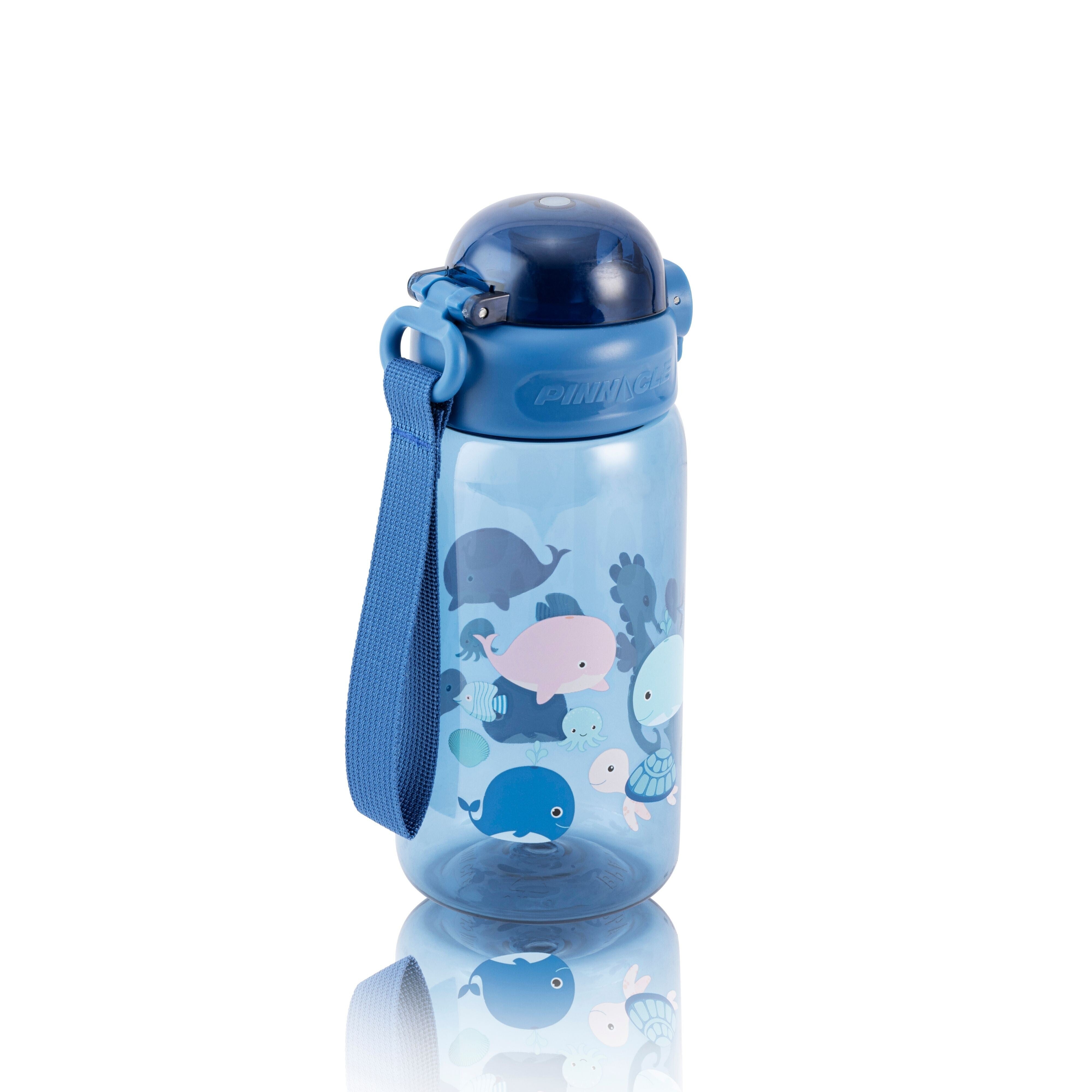 Pinnacle Promist Water Bottle for Kids With Straw & carrying strap - 600ML - Blue | WPHY B-1021