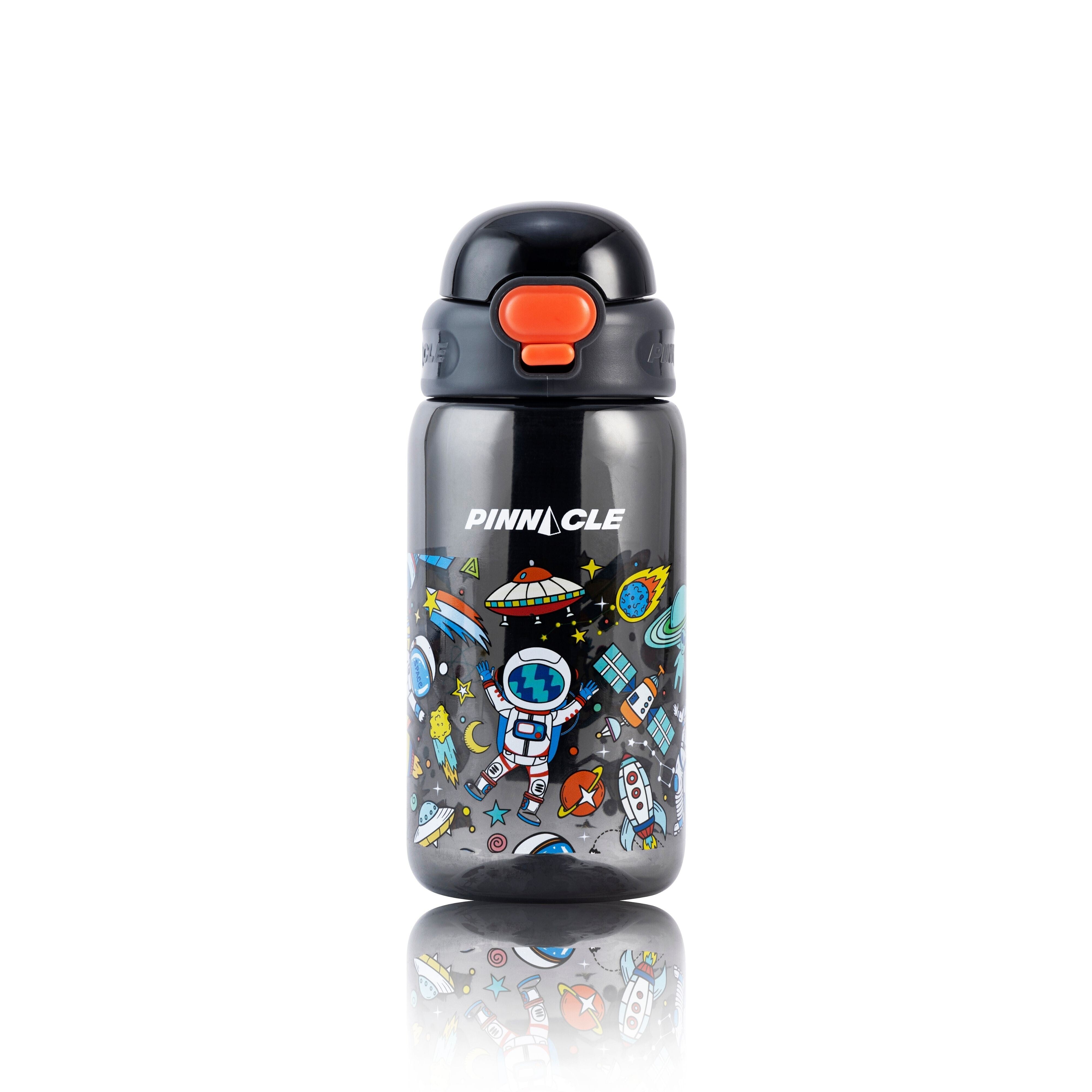 Pinnacle Promist Water Bottle for Kids With Straw & carrying strap - 600ML - Grey | WPHY O-1023