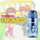 Pinnacle Promist Water Bottle for Kids With Straw & carrying strap - 600ML - Blue | WPHY B-1021