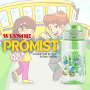 Pinnacle Promist Water Bottle for Kids With Straw & carrying strap - 600ML - Green | WPHY G-1022