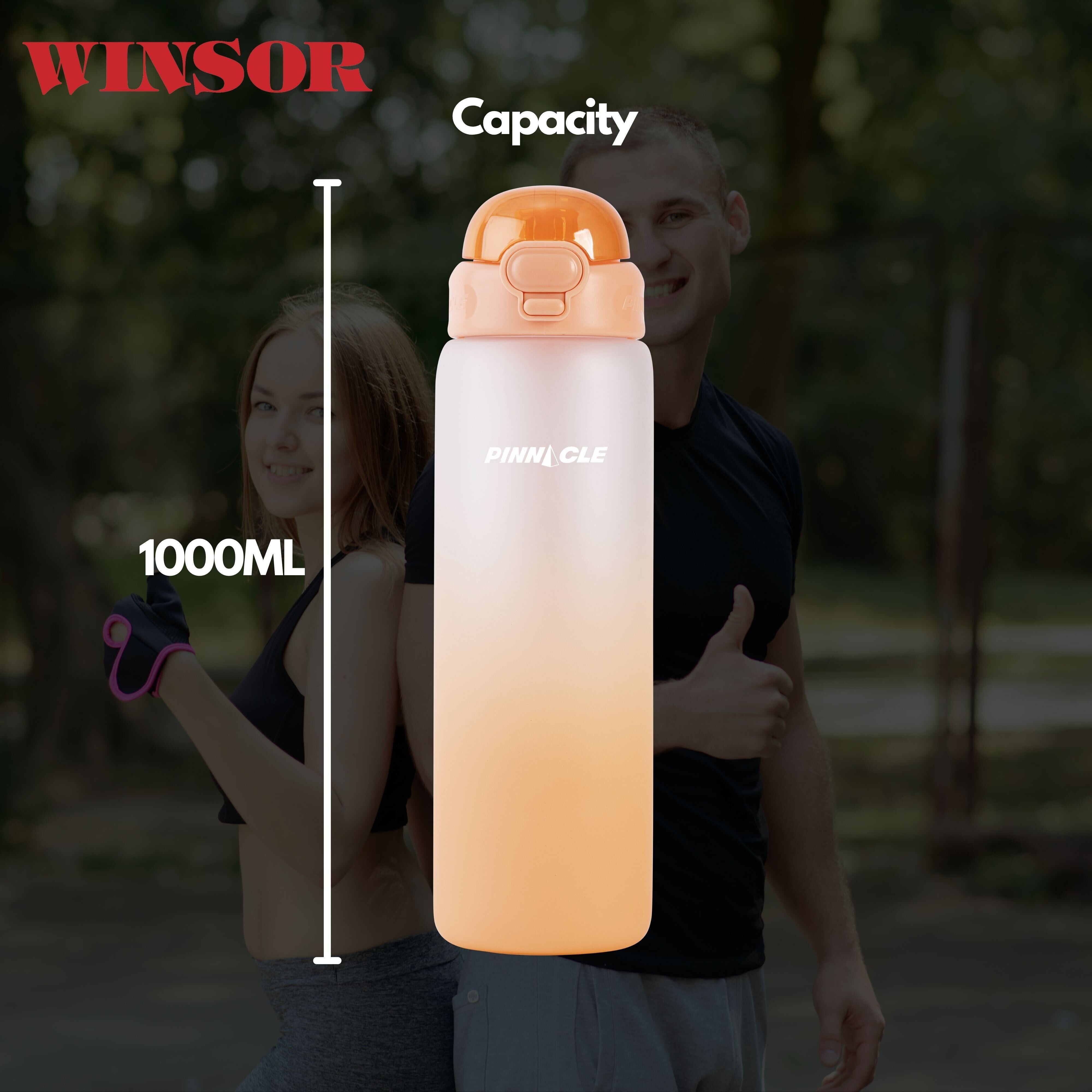 Pinnacle Promist Large Water Bottle 1L (Orange) | WPHY S-1026