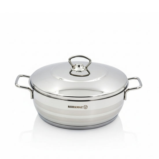Korkmaz Astra2 Low Casserole 26X8.5 Cm / 4.5 Ltr