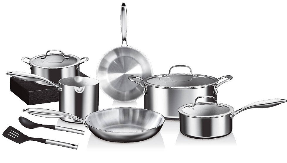 Prestige Infinity Tri Ply S/S 11 Pcs Cooking Set