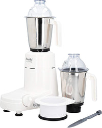 Preethi Chefpro Mixer Grinder 750 Watts | Multifunctional Grinder with Stainless Steel Jars & Blades | MG-128/08 White