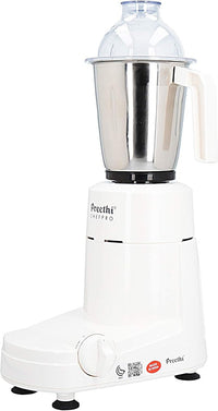 Preethi Chefpro Mixer Grinder 750 Watts | Multifunctional Grinder with Stainless Steel Jars & Blades | MG-128/08 White