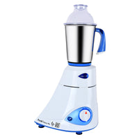 Preethi Blue Leaf Platinum Mixer Grinder 750.0 W | Multifunctional Grinder with Stainless Steel Jars & Blades | MG-139/09 White/Blue/Clear