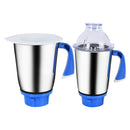 Preethi Blue Leaf Platinum Mixer Grinder 750.0 W | Multifunctional Grinder with Stainless Steel Jars & Blades | MG-139/09 White/Blue/Clear
