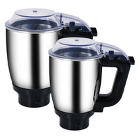 Preethi Stainless Steel Cosmo Mixie 750 Watt | Multifunctional Grinder with Stainless Steel Jars & Blades | Black/Clear/Silver