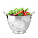 Winsor 29 Cm Stainless Steel Colander | Strainer Basket with Handle Vegetable Washing Filter Basket | Fruit Vegetable Washing Bowl Metal Sink Strainer Mesh Colander Drain Net Basket | WR80837