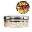 Winsor Spice Box with Hammered and Gold Finish 11 Pcs Set | WR80833