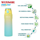 Winsor Pinnacle Wave Hydration Leak-Proof Water Bottle 1000 Ml | Green - WPHY-G-1017
