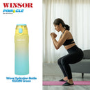 Winsor Pinnacle Wave Hydration Leak-Proof Water Bottle 1000 Ml | Green - WPHY-G-1017