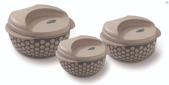 Pinnacle Microwave Hot Pot Set  3 Piece  Brown | WPAC1110-B