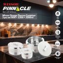 Winsor Omega Thermo Stainless Steel Insulated Casserole 3 pcs set 1500 + 2200 + 3300m | Silver - WPY3009