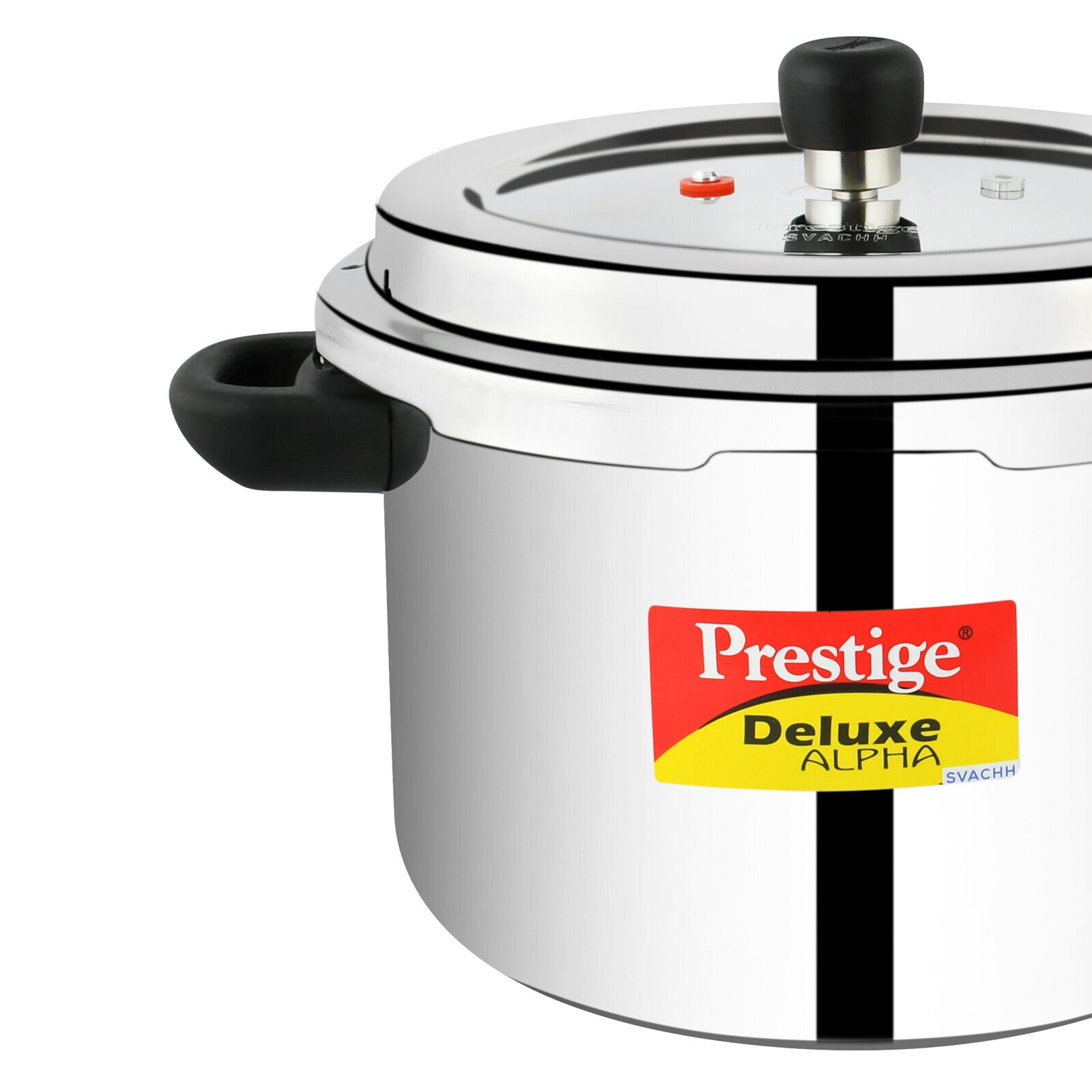 Prestige Stainless Steel Deluxe Alpha Svachh 6.5L Pressure Cooker | MPD20252