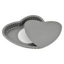 Prestige Loose Base Heart Shape Baking Pan | Non-Stick Heart Shaped Baking Pan | Grey - PR13221