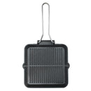 Prestige Cast Iron Chargriller 24 cm | Portable Small Charcoal Grill and Tabletop Cast Iron Skillet | PR15862