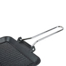 Prestige Cast Iron Chargriller 24 cm | Portable Small Charcoal Grill and Tabletop Cast Iron Skillet | PR15862